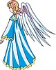 Vector clipart: angel girl