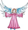 Vector clipart: angel girl