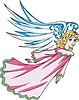 Vector clipart: angel girl flying