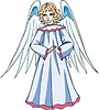 Vector clipart: angel girl