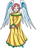 Vector clipart: angel girl