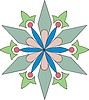 Vector clipart: flower dingbat