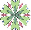 Vector clipart: flower dingbat