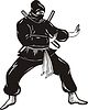 Vector clipart: ninja