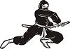 Vector clipart: ninja