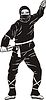 Vector clipart: ninja