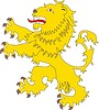 Vector clipart: heraldic lion