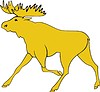 Vector clipart: moose