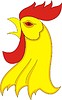 Vector clipart: rooster`s head