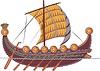 Vector clipart: Etruscan boat
