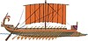 Vector clipart: greek bireme