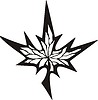 Vector clipart: maple leaf tattoo