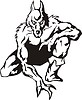 Vector clipart: wolf mascot