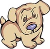 Vector clipart: nice puppy