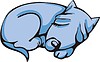 Vector clipart: puppy sleeping