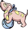 Vector clipart: funny dog cartoon