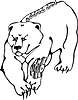 Vector clipart: bear tattoo