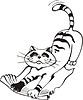 Vector clipart: ludicrous cat cartoon