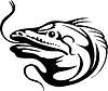 Vector clipart: fish tattoo