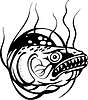 Vector clipart: fish tattoo