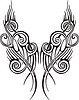 Vector clipart: symmetrical decorative vignette