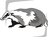 Vector clipart: badger