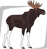 Vector clipart: moose