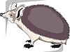 Vector clipart: hedgehog