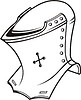 Vector clipart: heraldic helmet