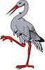 Vector clipart: stork