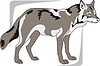 Vector clipart: wolf