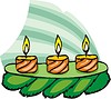 Vector clipart: candles