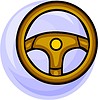 Vector clipart: steering wheel