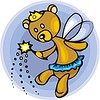 Vector clipart: bear-fairy