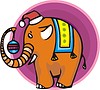 Vector clipart: circus elephant