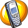 Vector clipart: cellular phone