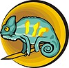 Vector clipart: chameleon