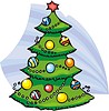 Vector clipart: Christmas tree