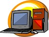 Vector clipart: computer