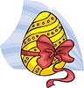 Easter egg with bow