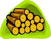 Vector clipart: firewood