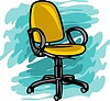 Векторный клипарт: офисное кресло