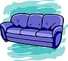 Vector clipart: couch