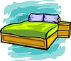 Vector clipart: bed