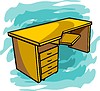 Vector clipart: writing table