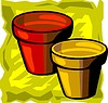 Vector clipart: pots