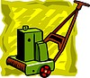 Vector clipart: lawn-mower