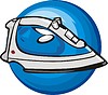 Vector clipart: electric iron