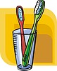 Vector clipart: toothbrushes