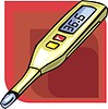 Vector clipart: digital thermometer